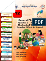 General Physics 1: Quarter 2 - Module 5 Mechanical Waves and Doppler Effect For Sound