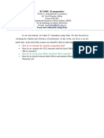 ECO401-Econometrics: Panel Data-Estimation Using Stata