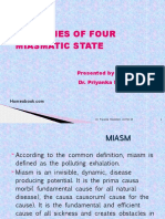 Modalities of Four Miasmatic States