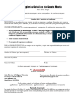 2022 Confirmation Sponsor Form - Español