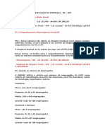 Critérios de Classificação de Empresas