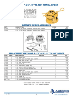 AOT 4-1/2" & 5-1/2" "TS-100" MANUAL SPIDER: Aot# Description # REQ. WT