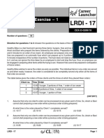 LRDI-17 Practice Exercise 1 With Solutions