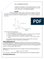 Module-2, Modern Physics: Black Body Radiation