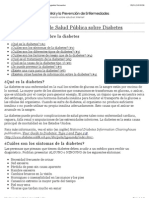 CDC - Recursos de Salud Pública Sobre Diabetes - Preguntas Frecuentes