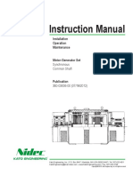 Instruction Manual: Installation Operation Maintenance Motor-Generator Set