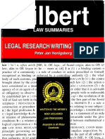 Peter Jan Honigsberg - Gilbert Law Summaries On Legal Research, Writing and Analysis, 7th Edition (1995)