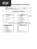 Formulário de Atendimento A Dor Torácica