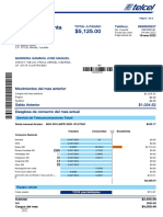 Estado de Cuenta $5,125.00: Movimientos Del Mes Anterior Total