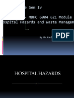 MBA Health Care Sem Iv Course Code:-MBHC 6004 621 Module 1 Hospital Hazards and Waste Management