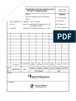 Work Procedure For The Construction of CO2 Cylinder House