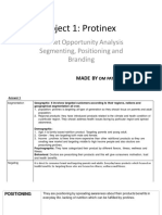 Project 1: Protinex: Market Opportunity Analysis Segmenting, Positioning and Branding