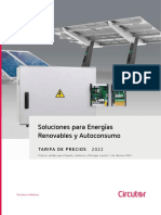 Circutor Tarifa Renovables y Autoconsumo 2022