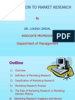 Introduction To Market Research: Department of Management