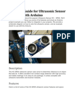 Complete Guide For Ultrasonic Sensor HC-SR04 With Arduino: Description