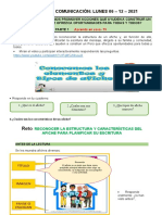 FICHA COMUNICACIÓN LUNES 06 Diciemb