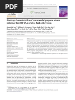 Start-Up Characteristics of Commercial Propane Steam Reformer For 200 W Portable Fuel Cell System