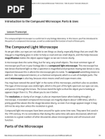 02-b Introduction To The Compound Microscope - Parts Uses