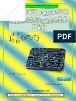 Reussir Son Epreuve de Mathematiques Au Baccalaureat: Tome 1