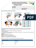 Atividade de Inglês Do 5º Ano Do Dia 22 de Outubro de 2021