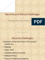 Security and Ethical Challenges: Management Information Systems