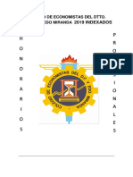 Honorarios Profesionales Economistas 2019 Dolarizado