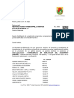 Certificacion Capacitacion Personal Administrativos en Evaluacion Del Desempeño