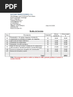 Presupuesto N 006-1 Mantenimiento General Bomba Agua 3hp