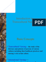 Introduction To Transcultural Nursing