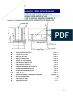 Sample Design Calculation - Vessel Supported On Lugs