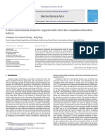 A Three-Dimensional Model For Negative Half Cell of The Vanadium Redox Flow