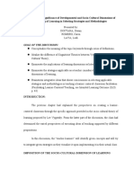 CHAPTER 7: Significance of Developmental and Socio-Cultural Dimensions of Learning of Learning in Selecting Strategies and Methodologies