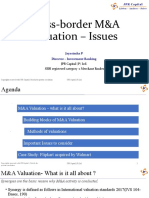 Cross-Border M&A Valuation - Issues: Jayasimha P Director - Investment Banking