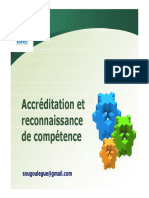 Accréditation Et Reconnaissance de Compétence