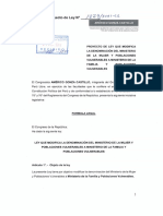 Proyecto Del Ley Que Propone Cambiar El Nombre Del Ministerio de La Mujer