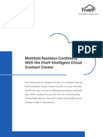 Maintain Business Continuity With The Five9 Intelligent Cloud Contact Center