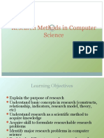 Research Methods in Computer Science