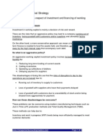 Cima F3 - Financial Strategy: Determining Policy in Respect of Investment and Financing of Working Capital