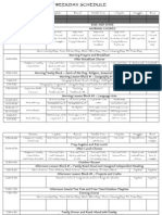 Weekday Schedule 2010-2011