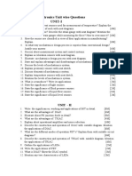 Mechatronics Unitwise Question