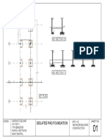 Isolated Pad Foundation: Key Section XX