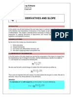 Derivatives and Slope: Pamantasan NG Cabuyao