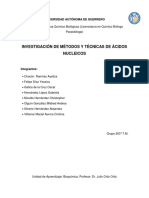 Técnicas y Métodos de Ácidos Nucleicos.