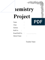 Class 12 Chemistry Project On Content of Cold Drinks