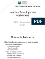 Ciencia e Tecnologia Dos Polímeros - Aula 3 Não Presencial