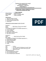 SOAL PTS BAHASA INGGRIS GANJIL - X - ByUlum - 20212022