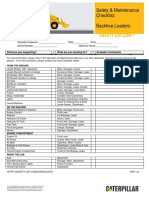 Safety & Maintenance Checklist - Backhoe Loaders V0611 - 2E2