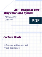 Lecture 35 - Design of Two-Way Floor Slab System