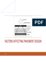 Factors Affecting Pavement Design