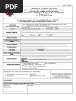 OSPC Form 4: Date Applied: - (This Portion To Be Filled-Up by CHED-OSDS Staff)